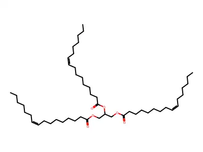 1,2,3-Tri[trans-9-hexadecenoyl]glycerol structure