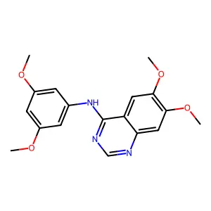 N-(3,5-dimethoxyphenyl)-6,7-dimethoxyquinazolin-4-amine structure