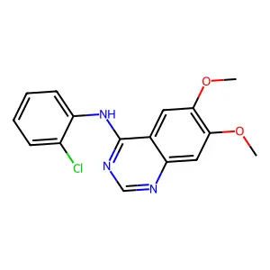 N-(2-chlorophenyl)-6,7-dimethoxyquinazolin-4-amine structure