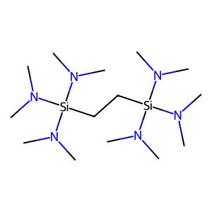 Ethane, 1,2-(trisdimethylaminosilyl)- structure