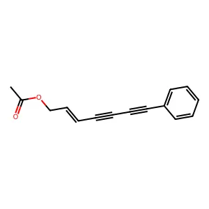 7-phenylhept-2-en-4,6-diynyl Acetate structure