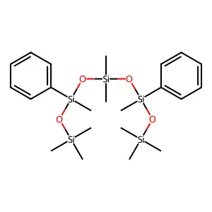 Pentasiloxane, 1,1,1,3,5,5,7,9,9,9-decamethyl-3,7-diphenyl- structure