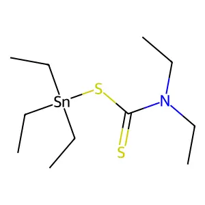 Stannane, (((diethylamino)thioxomethyl)thio)triethyl- structure