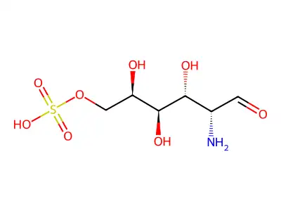 2-Amino-2-deoxy-6-O-sulfohexopyranose structure