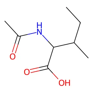 (2S,3R)-2-乙酰氨基-3-甲基戊酸 structure