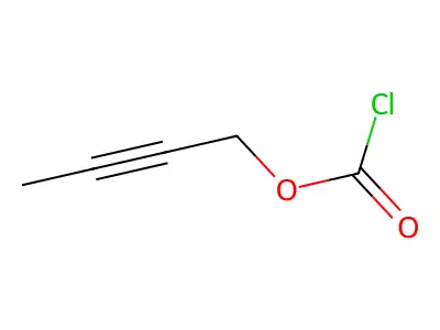 2-Butyn-1-yl chloroformate structure
