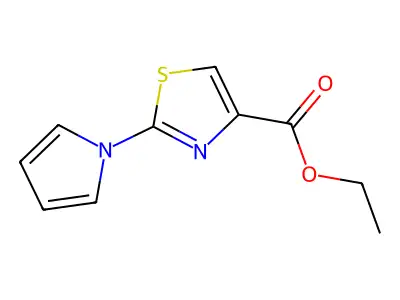 Ethyl 2-(1H-pyrrol-1-yl)thiazole-4-carboxylate structure