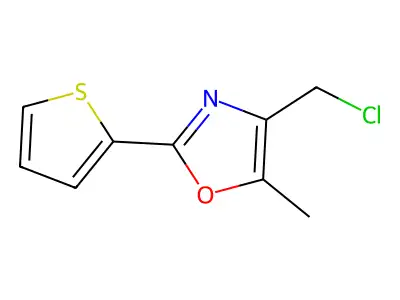 4-(Chloromethyl)-5-methyl-2-(thiophen-2-yl)-1,3-oxazole structure