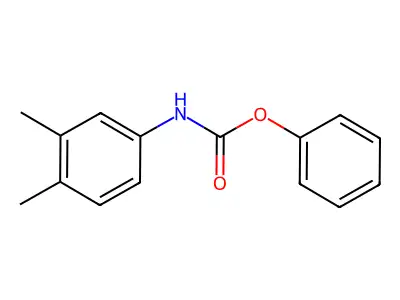 Phenyl N-(3,4-xylyl)carbamate structure