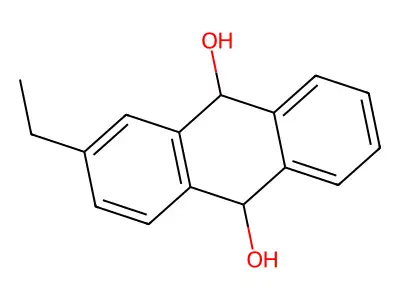 2-Ethyl-9,10-dihydroanthracene-9,10-diol structure