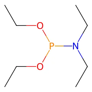 Diethyl N,N-diethylphosphoramidoite structure