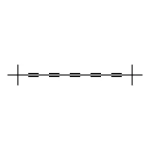 3,5,7,9,11-Tetradecapentayne, 2,2,13,13-tetramethyl- structure