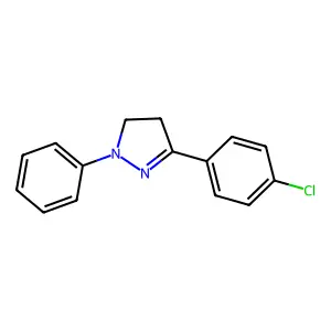 1H-Pyrazole, 3-(4-chlorophenyl)-4,5-dihydro-1-phenyl- structure