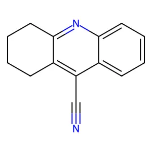 1,2,3,4-四氢吖啶-9-甲腈 structure
