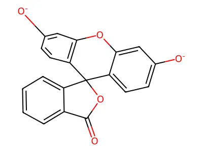 3-Oxo-3H-spiro[[2]benzofuran-1,9'-xanthene]-3',6'-bis(olate) structure