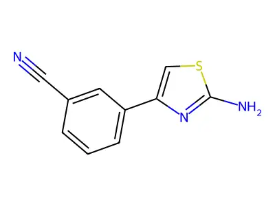 3-(2-Amino-1,3-thiazol-4-yl)benzonitrile structure