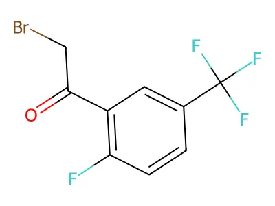 2-Fluoro-5-(trifluoromethyl)phenacyl bromide structure