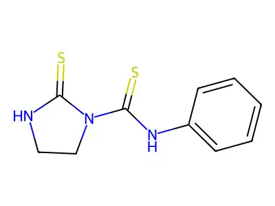 N-Phenyl-2-thioxo-1-imidazolidinecarbothioamide structure