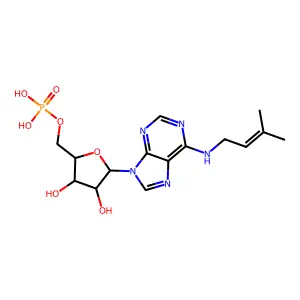 异戊烯基腺苷-5'-一磷酸 structure