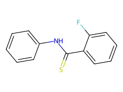 2-fluoro-N-phenylbenzenecarbothioamide structure