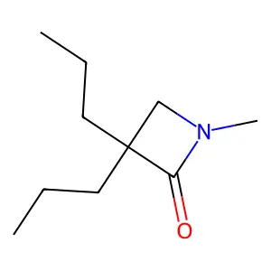 1-Methyl-3,3-dipropylazetidin-2-one structure