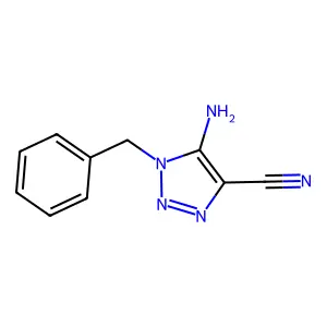 5-amino-1-benzyl-1H-1,2,3-triazole-4-carbonitrile structure