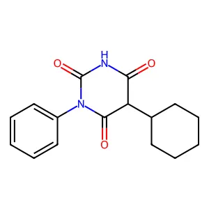 5-Cyclohexyl-6-hydroxy-3-phenylpyrimidine-2,4(3H,5H)-dione structure