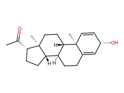 3-Hydroxypregna-1,4-dien-20-one structure