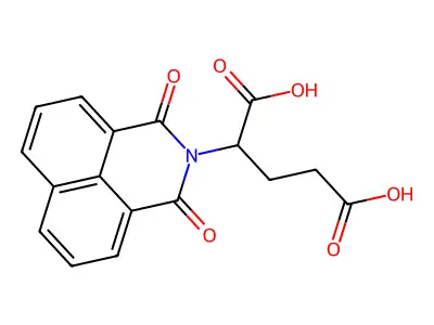 2-(1,3-dioxo-1H-benzo[de]isoquinolin-2(3H)-yl)pentanedioic acid structure