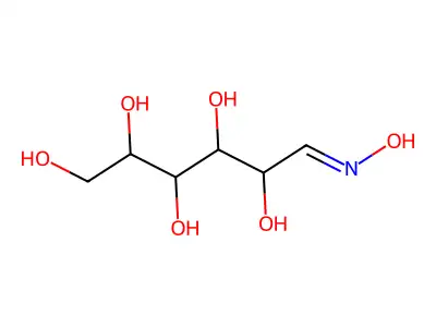 (1E)-2,3,4,5,6-pentahydroxyhexanal oxime structure