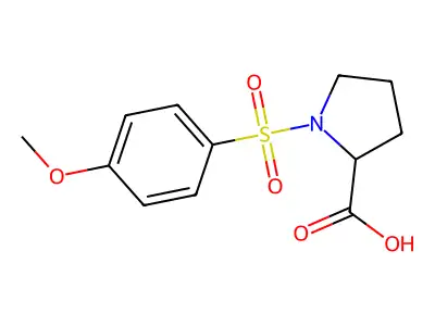 Proline, 1-[(4-methoxyphenyl)sulfonyl]- structure