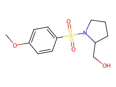 1-[(4-Methoxyphenyl)sulfonyl]-2-pyrrolidinemethanol structure