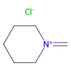 Piperidinium, 1-methylene-, chloride structure