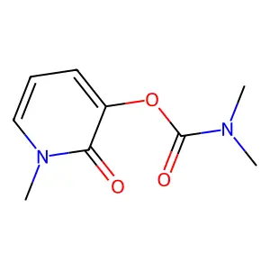 1-Methyl-2-oxo-1,2-dihydropyridin-3-yl dimethylcarbamate structure