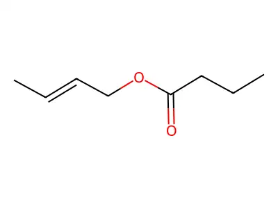 Butanoic acid, (2E)-2-butenyl ester structure