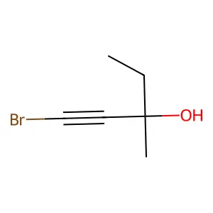 1-Bromo-3-methyl-1-pentyn-3-ol structure
