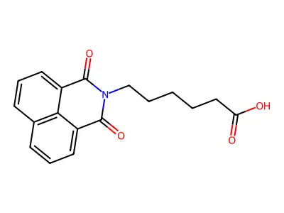 6-(1,3-dioxo-1H-benzo[de]isoquinolin-2(3H)-yl)hexanoic acid structure
