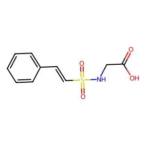 2-(2-Phenylethenylsulfonylamino)acetic acid structure