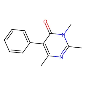 2,3,6-trimethyl-5-phenylpyrimidin-4(3H)-one structure