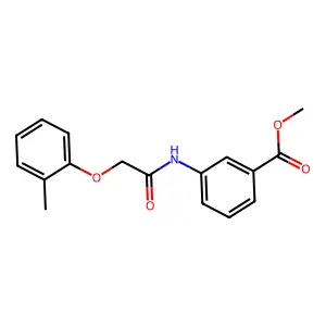 Methyl 3-[2-(2-methylphenoxy)acetamido]benzoate structure