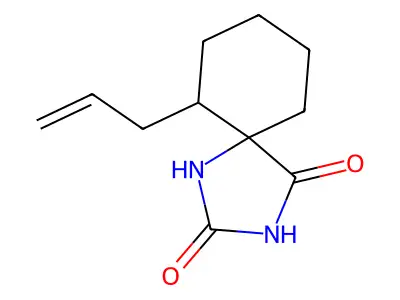 6-(Prop-2-en-1-yl)-1,3-diazaspiro[4.5]decane-2,4-dione structure