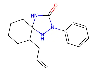 2-Phenyl-6-(prop-2-en-1-yl)-1,2,4-triazaspiro[4.5]decan-3-one structure