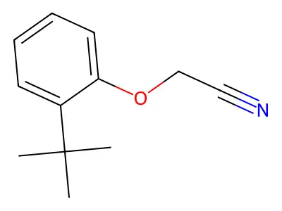 (2-tert-Butylphenoxy)acetonitrile structure