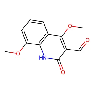 4,8-Dimethoxy-2-oxo-1,2-dihydroquinoline-3-carbaldehyde structure