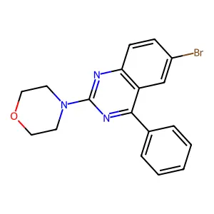 4-(6-Bromo-4-phenylquinazolin-2-yl)morpholine structure