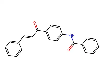 Benzamide, N-[4-(1-oxo-3-phenyl-2-propenyl)phenyl]- structure