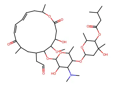 Niddamycin structure
