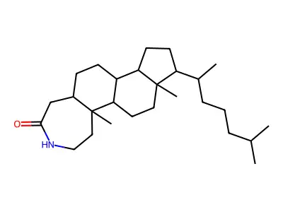 3-Aza-A-homocholestan-4-one, (5alpha)- structure