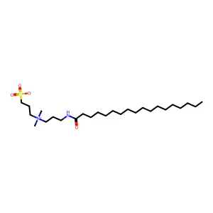 Dimethyl(3-stearamidepropyl)(3-sulphonatopropyl)ammonium structure