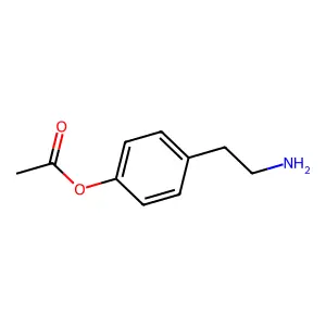 [4-(2-aminoethyl)phenyl] Acetate structure